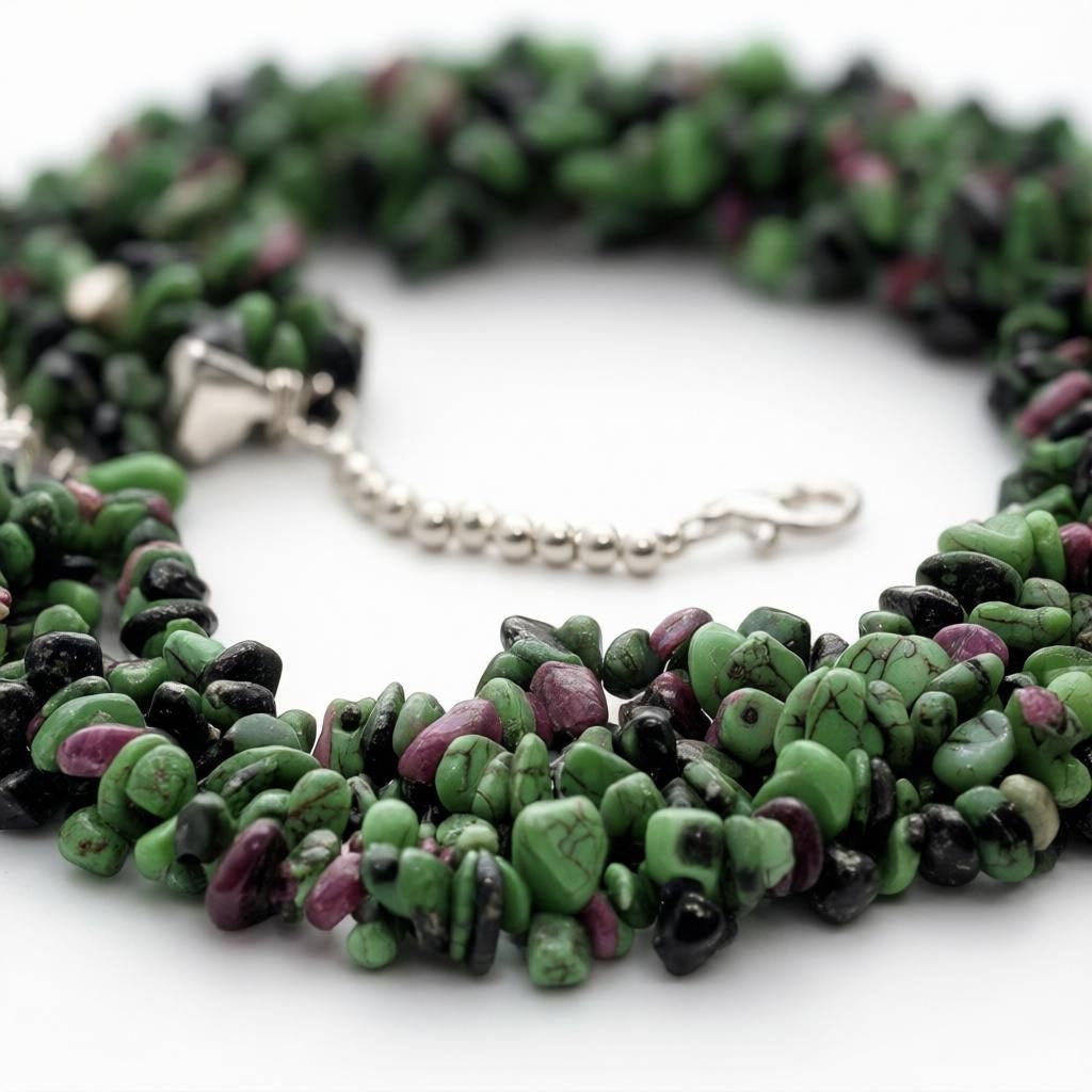 Ruby Zoisite Necklace | Energy & Bold Elegance