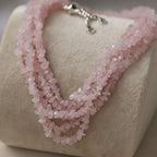 Rose Quartz Necklace | Soft Love & Elegant Style