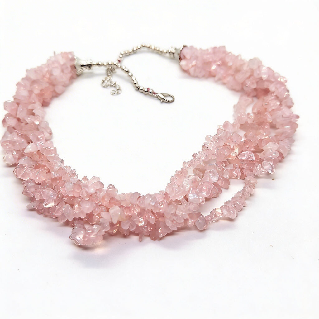 Rose Quartz Necklace | Soft Love & Elegant Style