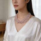 Rose Quartz Necklace | Soft Love & Elegant Style