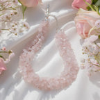Rose Quartz Necklace | Soft Love & Elegant Style