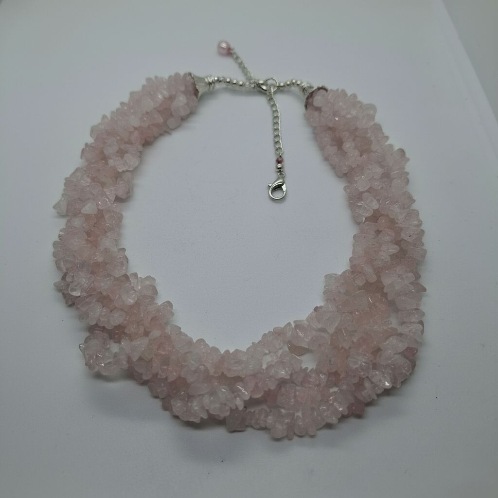 Rose Quartz Necklace | Soft Love & Elegant Style