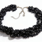 Black Spinel Necklace | Bold Minimal Luxury Style