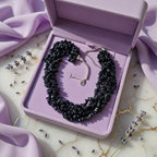 Black Spinel Necklace | Bold Minimal Luxury Style