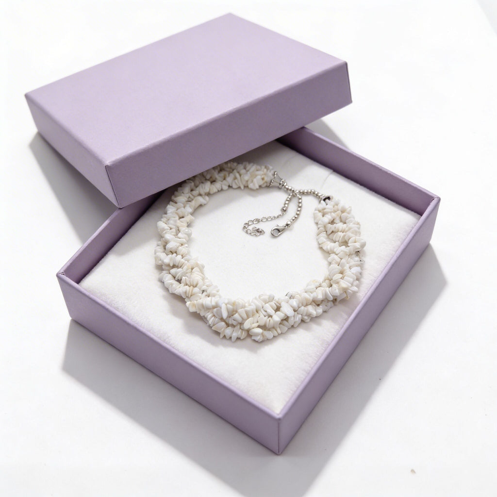 White Opal Necklace | Soft Glow & Elegant Style