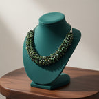 Emerald Nuggets Necklace | Luxury & Growth Energy