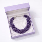 Amethyst Nuggets Necklace | Calm & Elegant Style