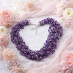 Amethyst Nuggets Necklace | Calm & Elegant Style