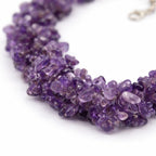 Amethyst Nuggets Necklace | Calm & Elegant Style