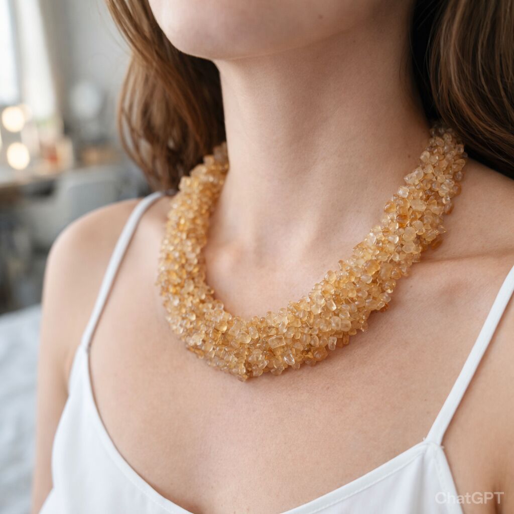 Citrine Nuggets Necklace | Positivity & Confidence
