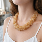 Citrine Tiny Nuggets Necklace