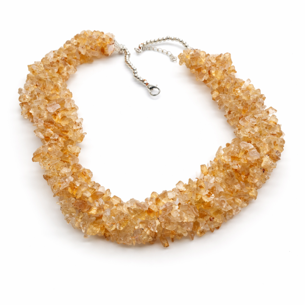 Citrine Tiny Nuggets Necklace