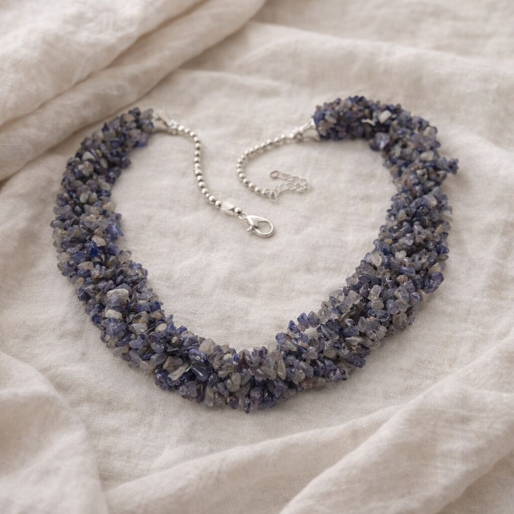 Iolite Nuggets Necklace | Clarity & Calm Elegance