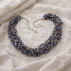 Iolite Nuggets Necklace | Clarity & Calm Elegance