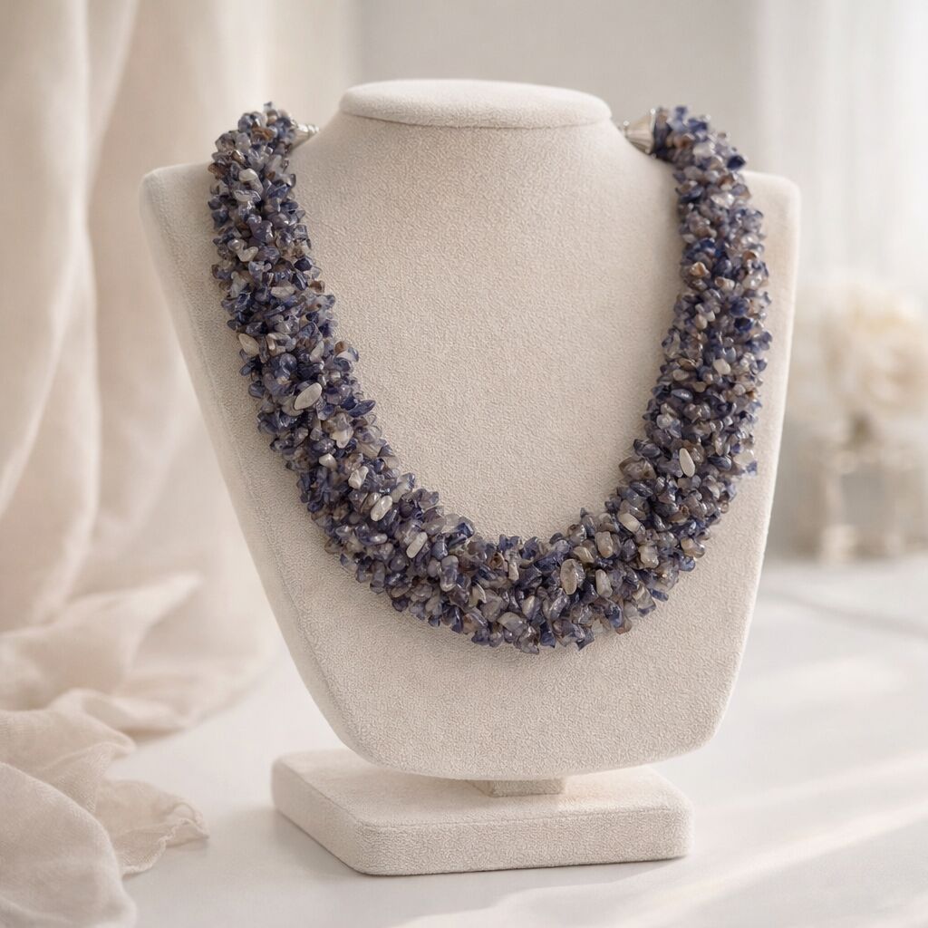 Iolite Nuggets Necklace | Clarity & Calm Elegance