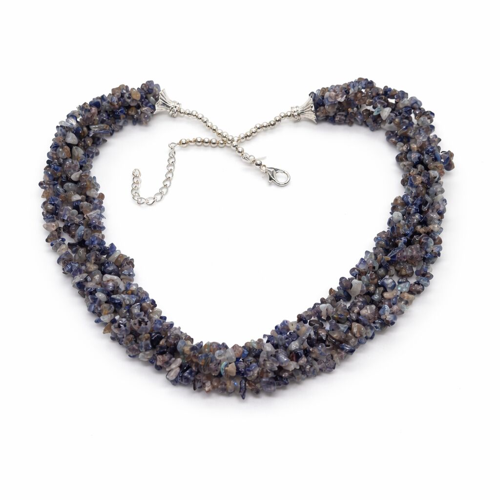 Iolite Nuggets Necklace | Clarity & Calm Elegance